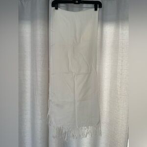 Pashmina Cream Silk Blend Scarf